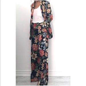 Zara Wide Leg Floral Trousers